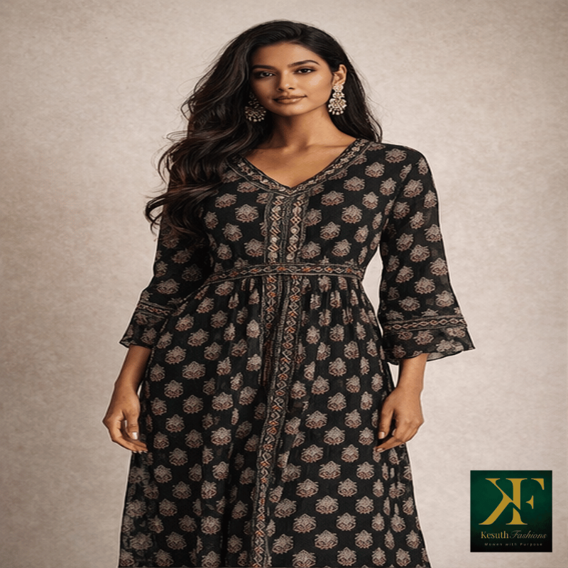 Black Layered Kurthi