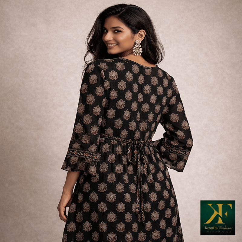 Black Layered Kurthi