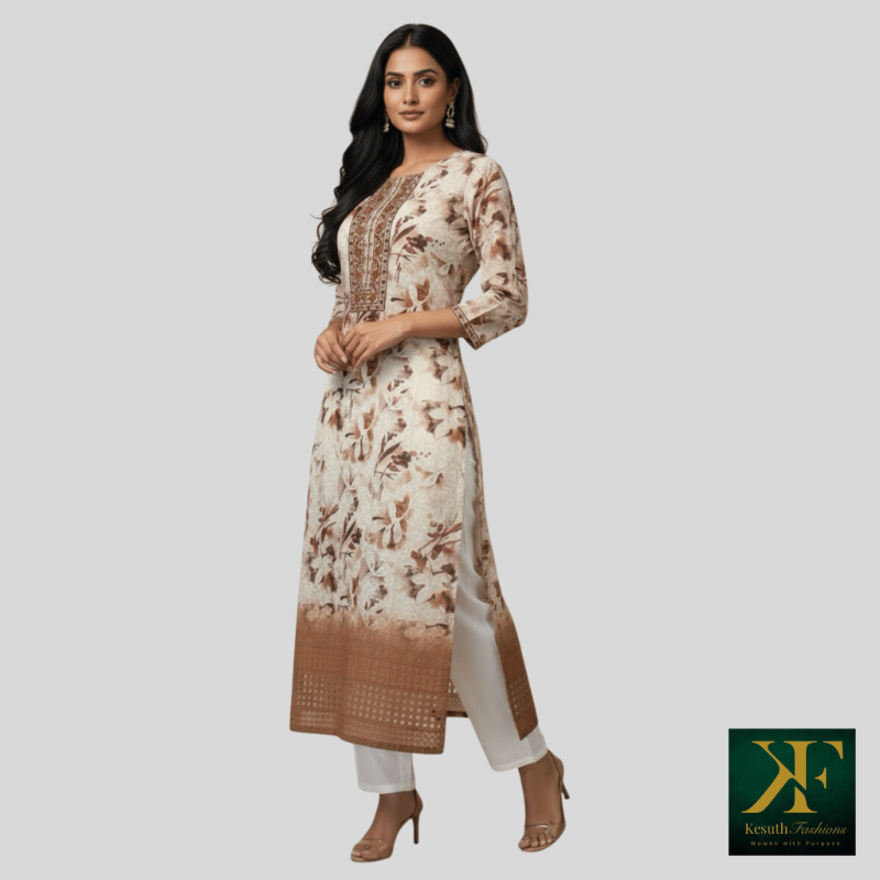 Floral Printed Kurta