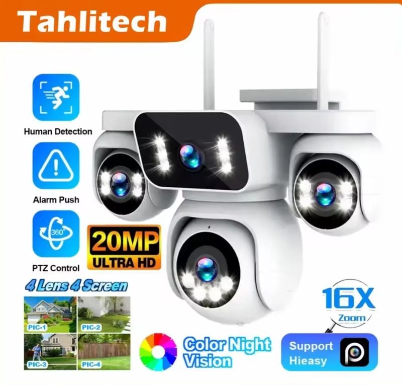 FOSVISION Wireless 4-Lens Security Camera