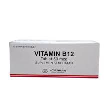VITAMIN B12 50MCG TAB@100 (NOVA)