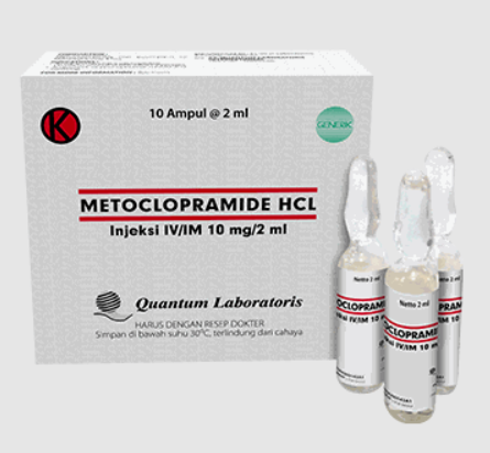 METOCLOPRAMIDE HYDROCHLORIDE INJ @ 2 ML
