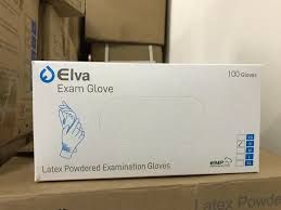 ELVA GLOVES LATEX POWDER FREE M