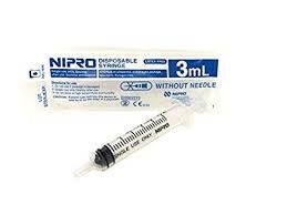 NIPRO SYRINGE 3 ML LL W/N 24GX1"