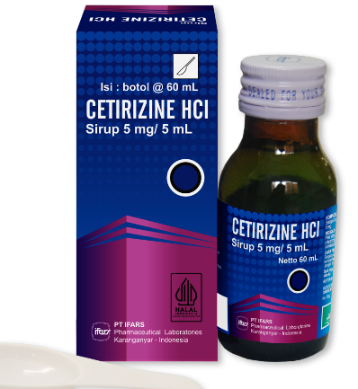CETIRIZINE HCL 5MG/5ML(IFARS)
