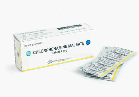CHLORPHENIRAMINE 4MG TAB@100 (NOVA)