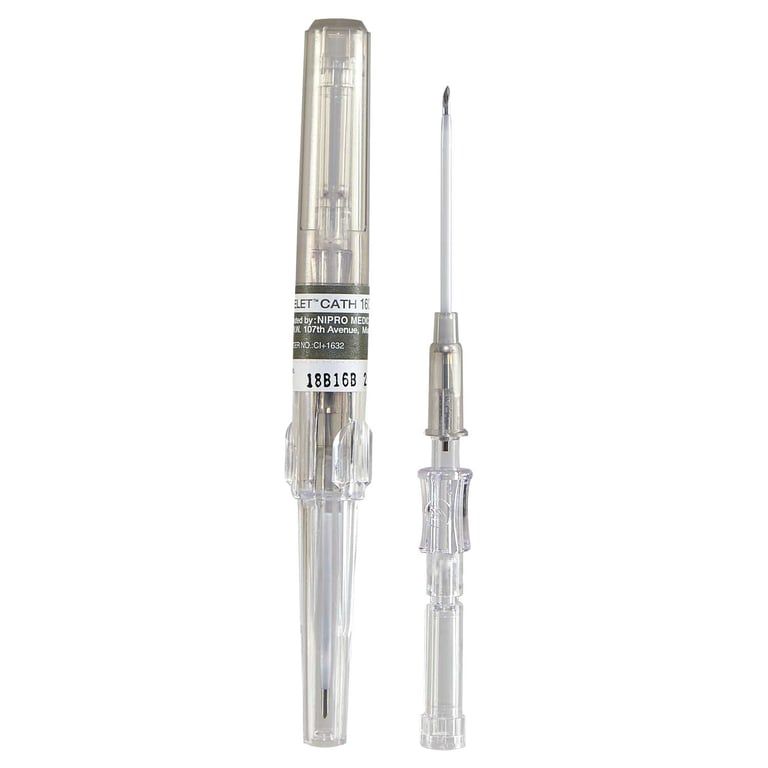 NIPRO SAFELET CATH IV PU 16GX2"