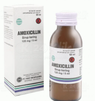 AMOXICILLIN TRIHYDRATE 125 MG SK (MEPRO)