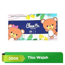 CLEAN PLUS FACIAL SOFTPACK TISSUE 250 SH