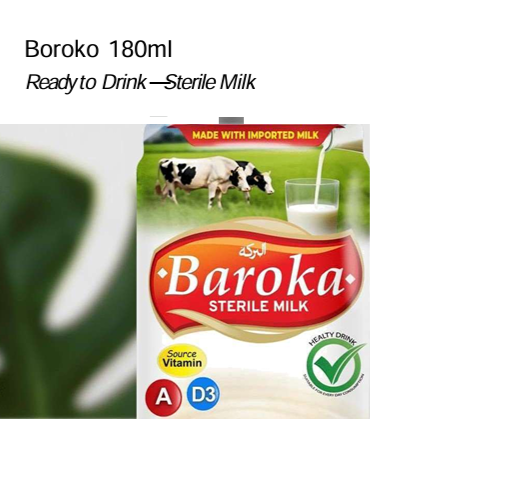 SUSU RTD 180ML PLAIN (BAROKA)