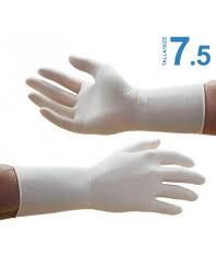 AKSAMED LATEX STERIL GLOVES POWDERED 7.5