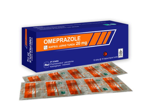 OMEPRAZOLE 20 MG @100 KPS (IFARS)