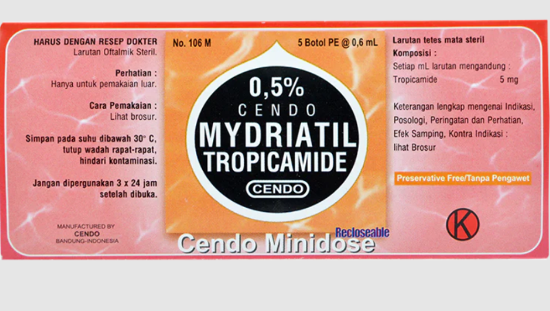 CENDO MYDRIATYL 0.5% MINIDOSE 5 X 0.6 ML