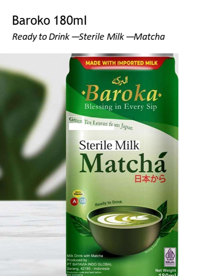 SUSU RTD 180ML MATCHA (BAROKA)