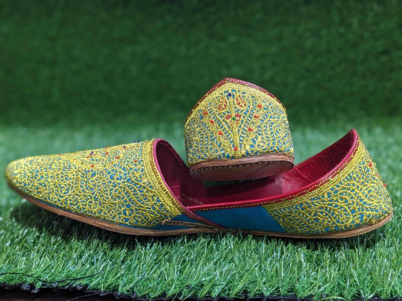 Khan Zada - Royal Handcrafted Premium Men's Khussa | Luxury Pakistani Wedding Shoes