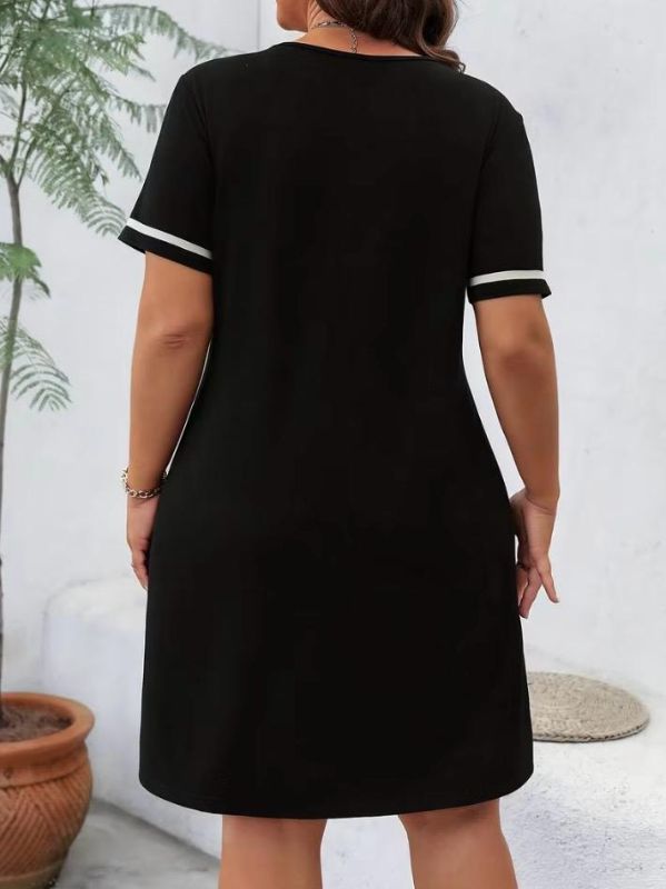 Black and navy Blue dress for women