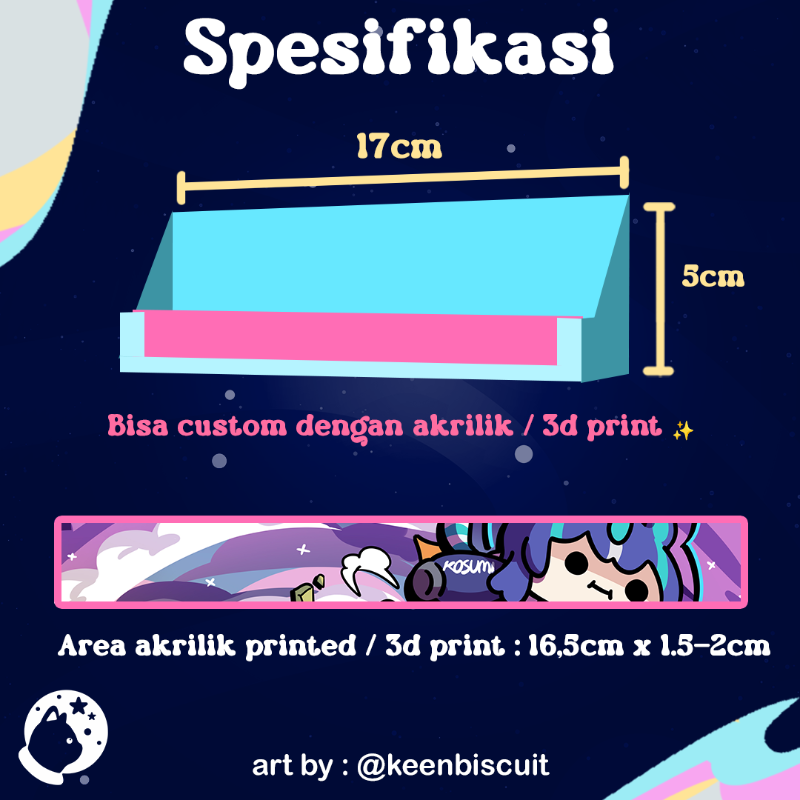 3D Grid Display Tray // Tempat Display Sticker Photocard Pin 3D Print