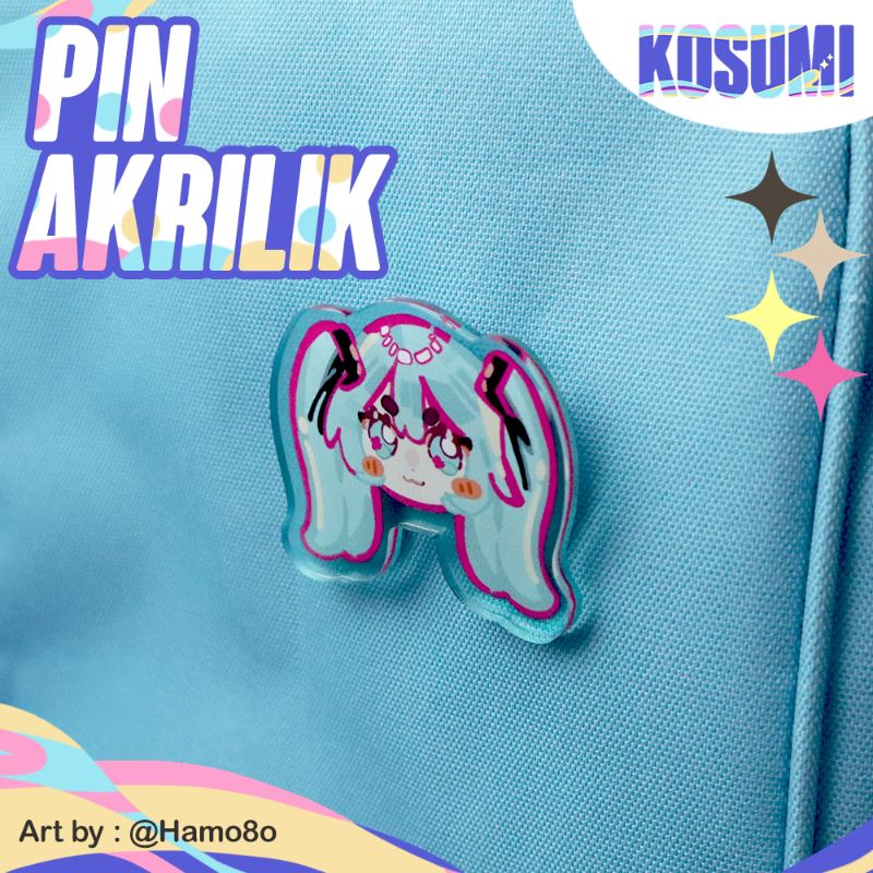 Acrylic Pin Badge // Pin Akrilik