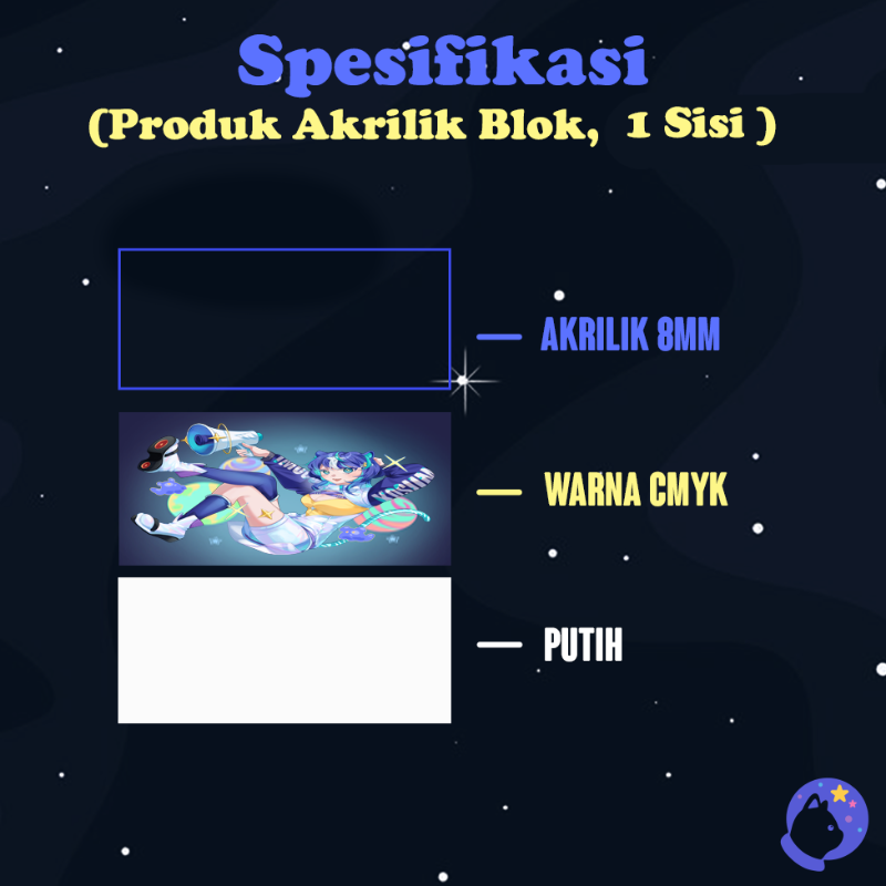 Acrylic Block Standee // Standee Akrilik Blok