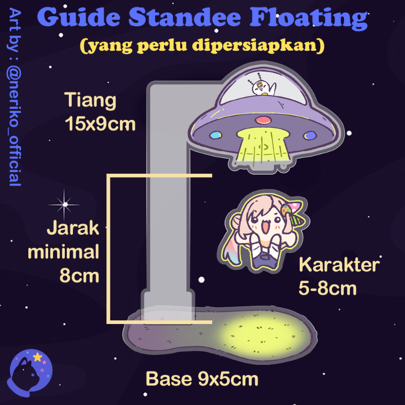 Acrylic Standee Levitation Magnet // Standee Akrilik Melayang