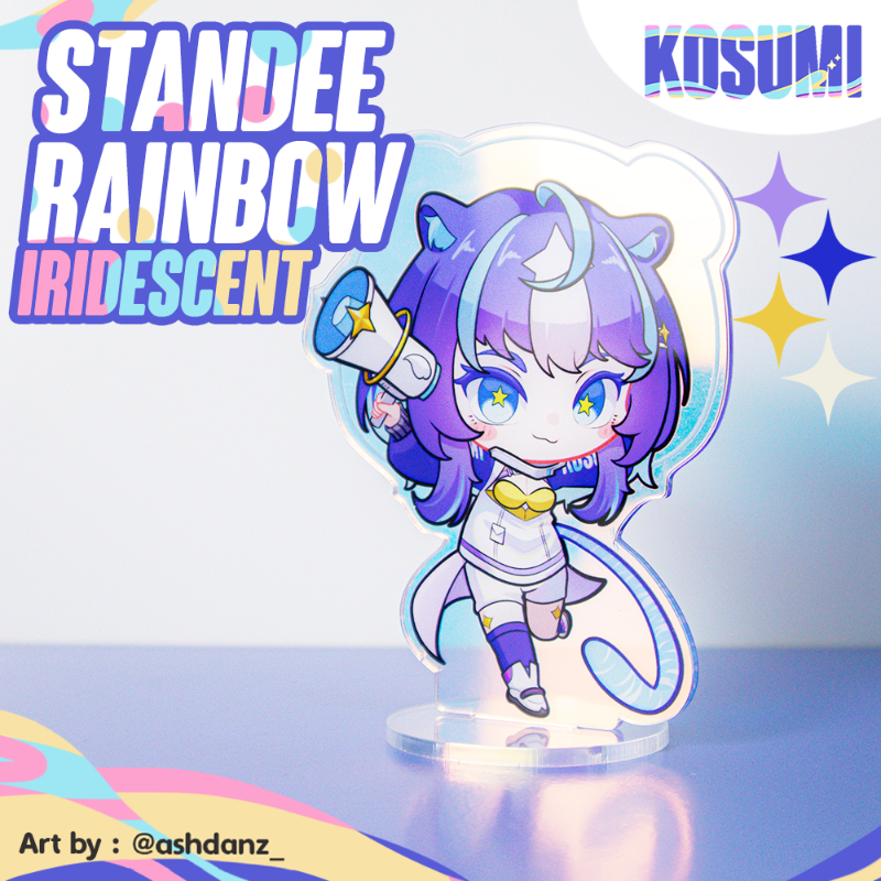 Acrylic Standee Rainbow Iridescent // Standee Akrilik Rainbow