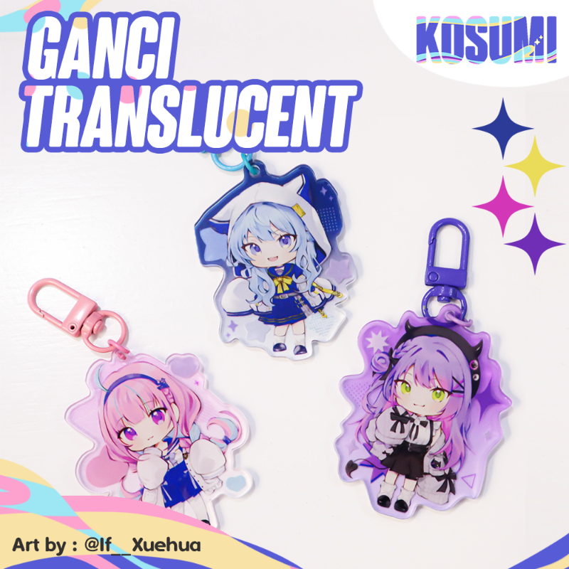 Acrylic Keychain Translucent // Ganci Akrilik Translucent