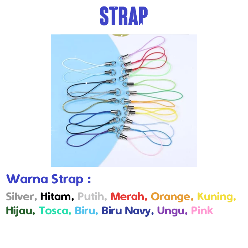 Acrylic Phone Strap Glitter // Gantungan HP Akrilik Glitter