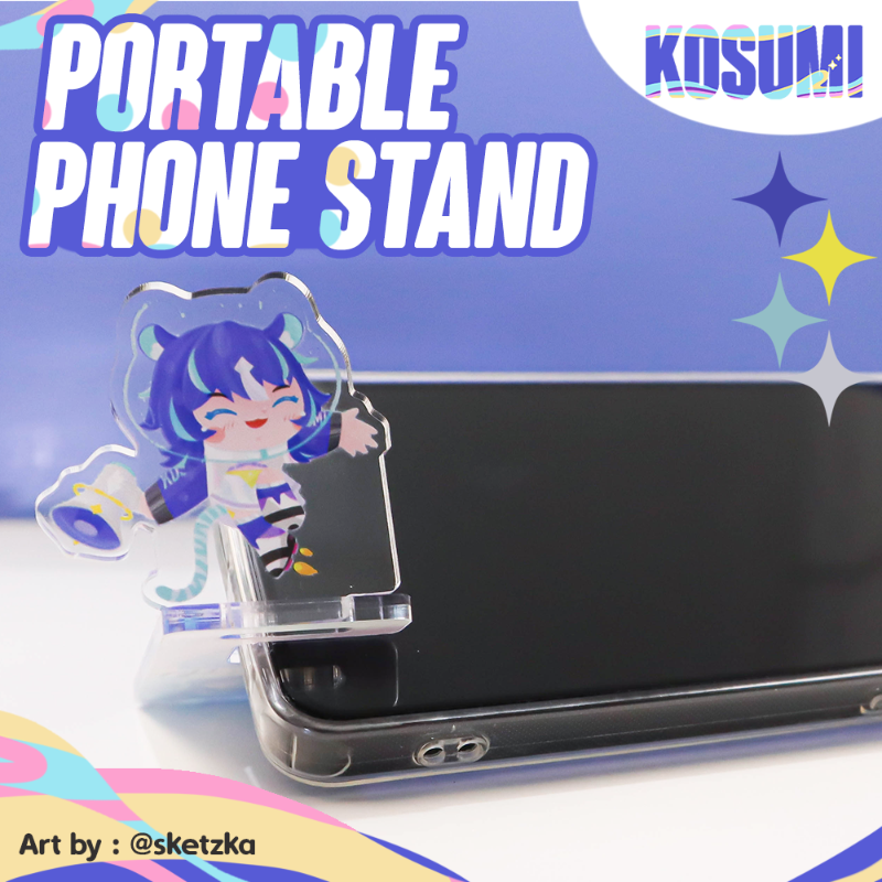 Acrylic Portable Phone Stand // Dudukan HP Akrilik Portable