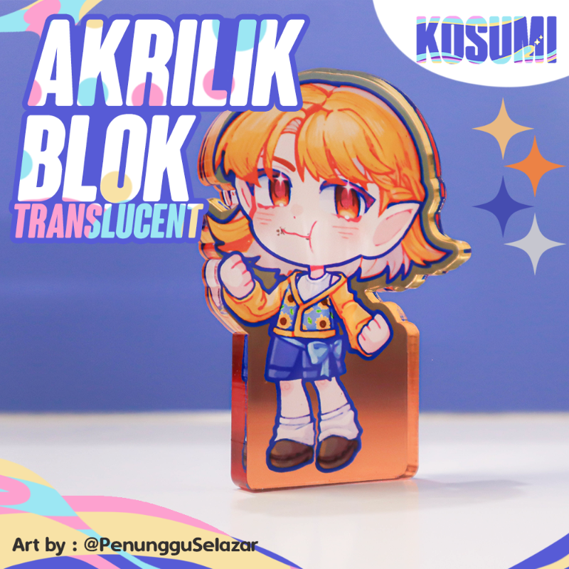 Acrylic Block Standee Translucent // Standee Akrilik Blok Translucent