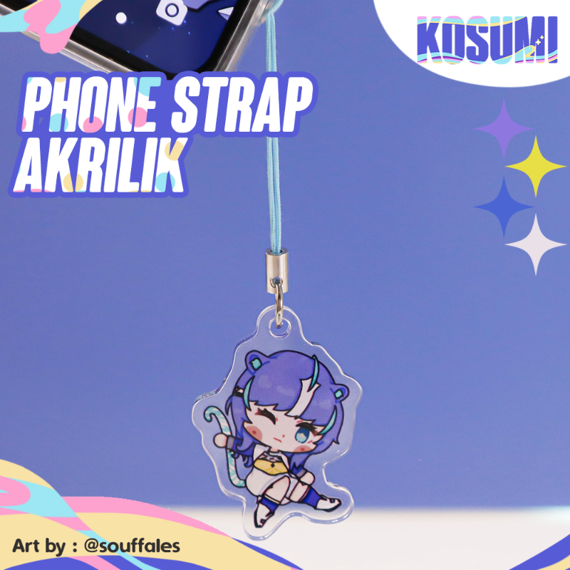 Acrylic Phone Strap // Gantungan HP Akrilik