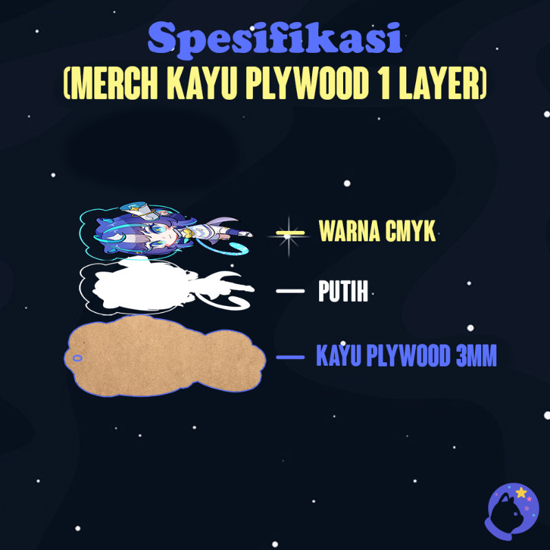 Wooden Standee // Standee Kayu Plywood - NEW