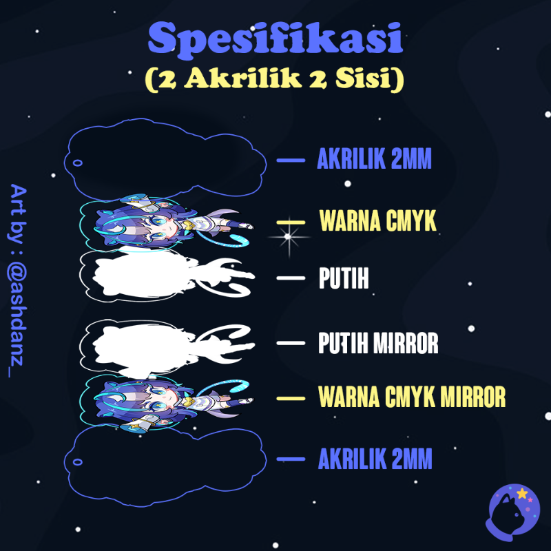 Acrylic Keychain // Ganci Akrilik