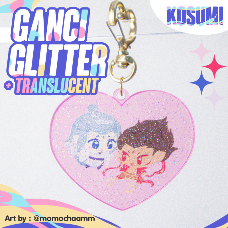 Acrylic Keychain Glitter // Ganci Akrilik Glitter
