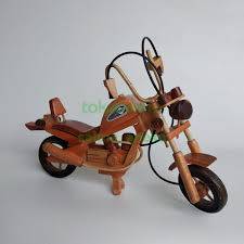 Miniatur Motor Harley Kayu