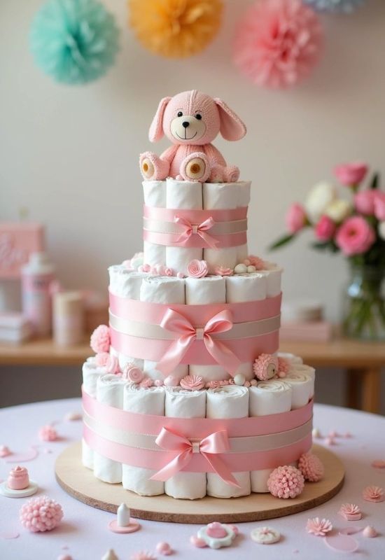 gateau de couches 70