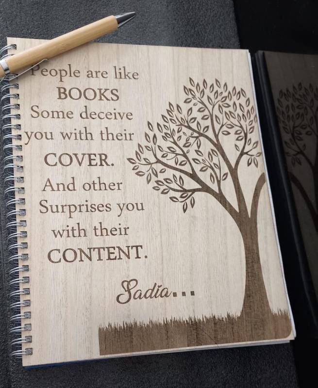 Personalised notebook