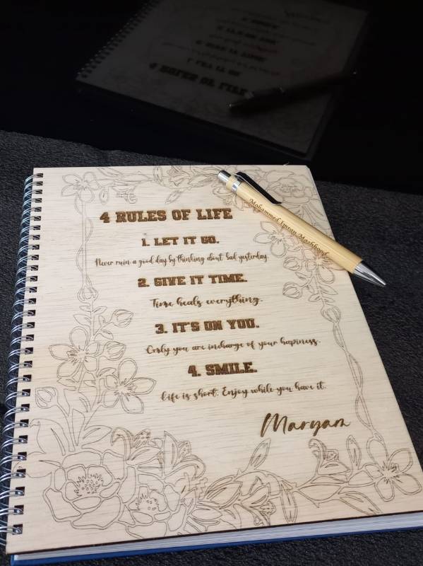 Personalised notebook