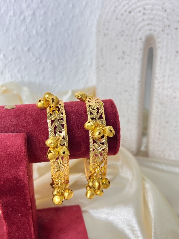Ghungroo Gold Plated Bangles