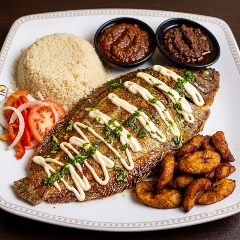 Attieke Poisson Sole braisé