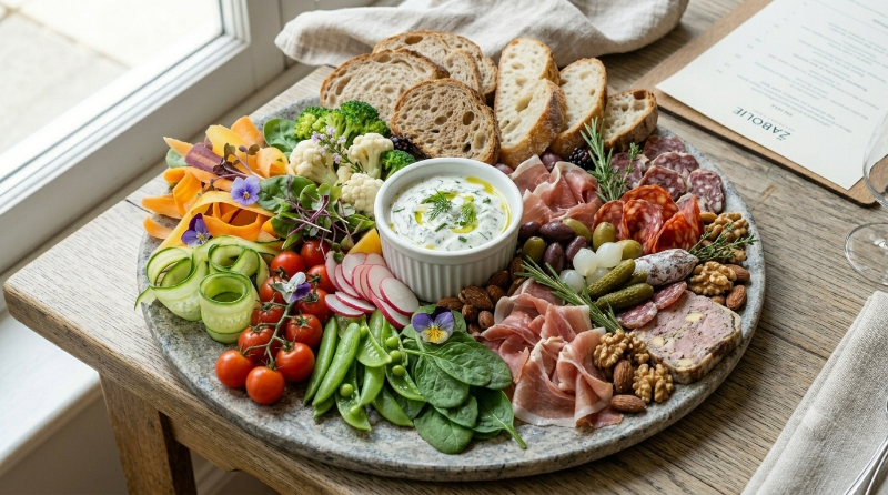 Grande Assiette de crudité + Charcuterie