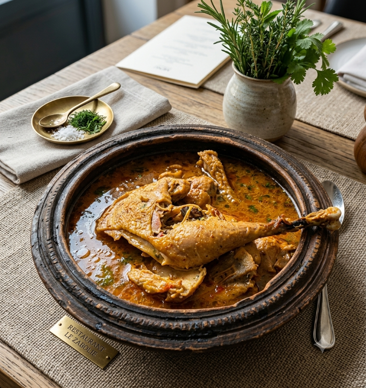 Kedjenou de poulet pondeuse
