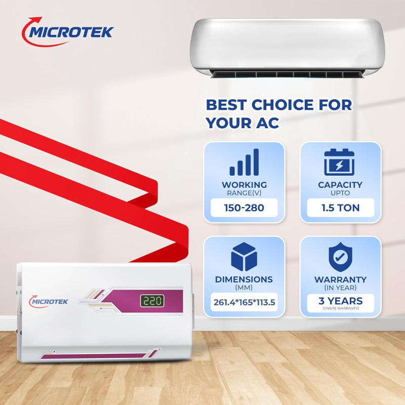 Microtek PEARL EM 4150+For AC upto 1.5 Ton AC