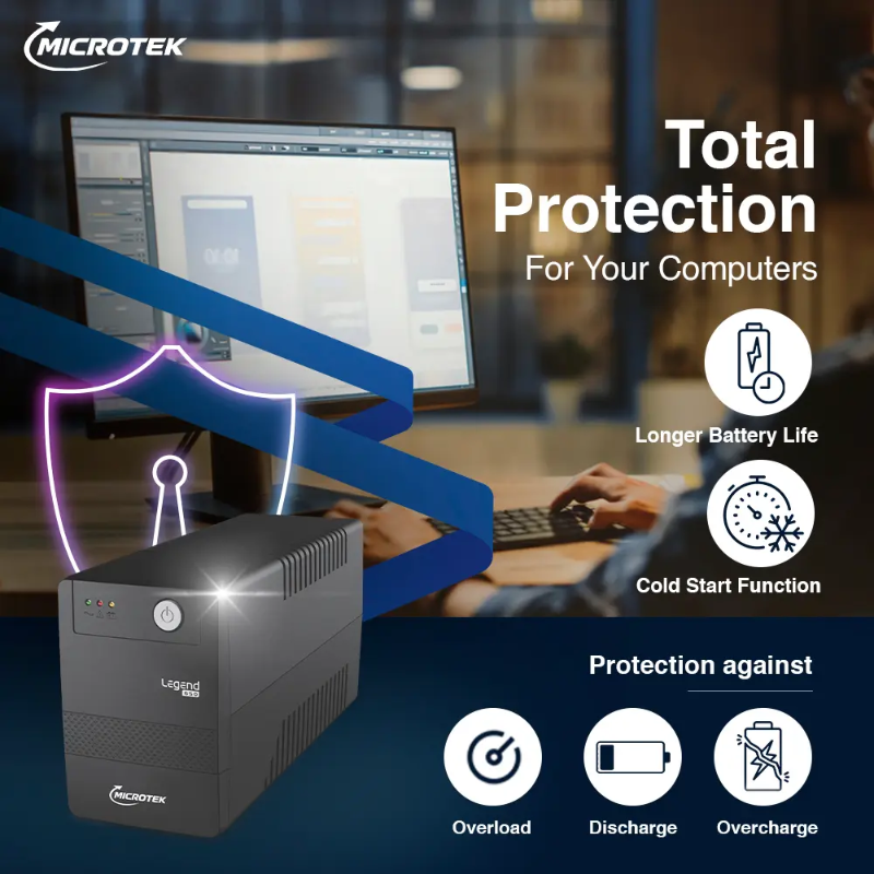 Microtek Legend 650 Line Interactive UPS 650VA/360W