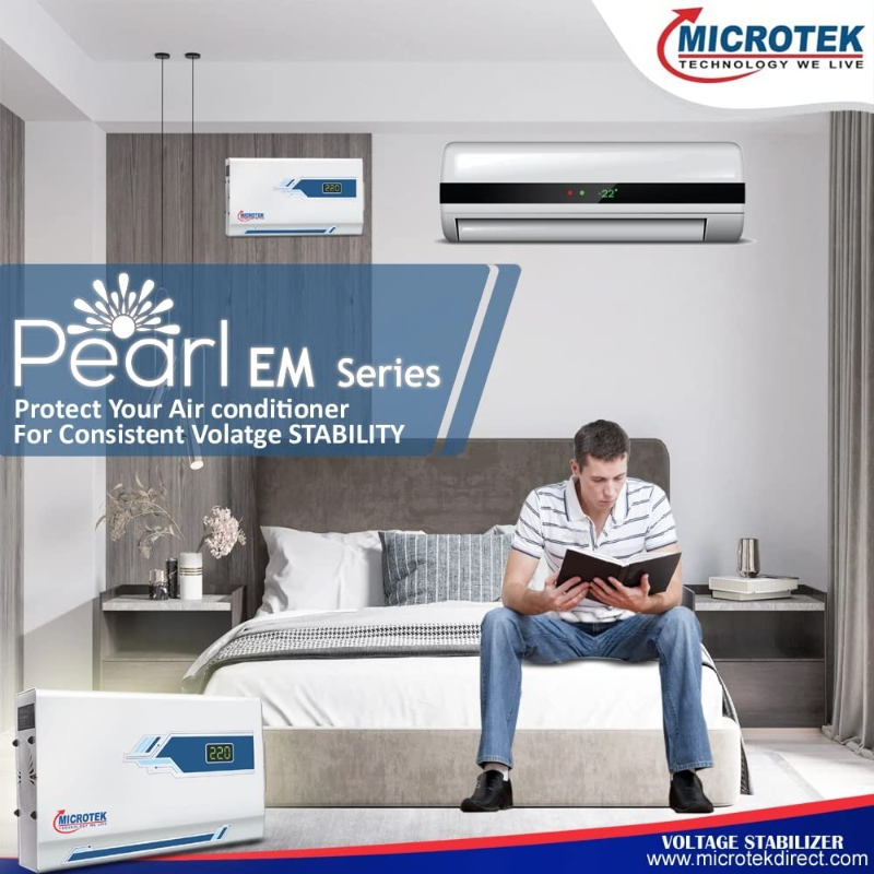 Microtek EM 4090 Automatic Voltage Stabilizer for AC Air Conditioner up to 1.5 ton (90V-300V)
