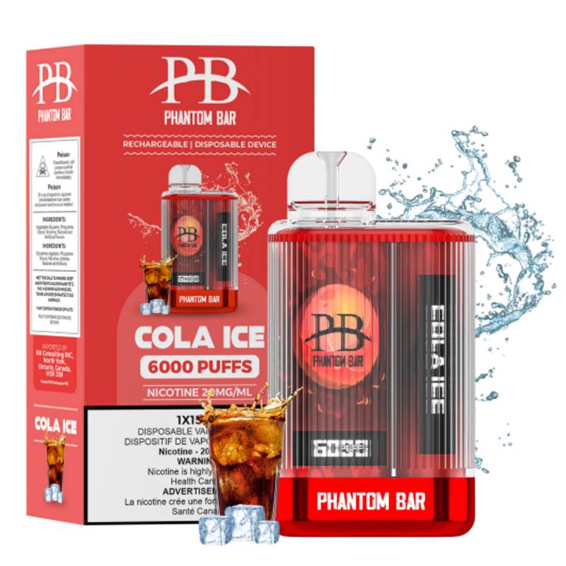 PHANTOM BAR 6000 PUFFS COLA ICE