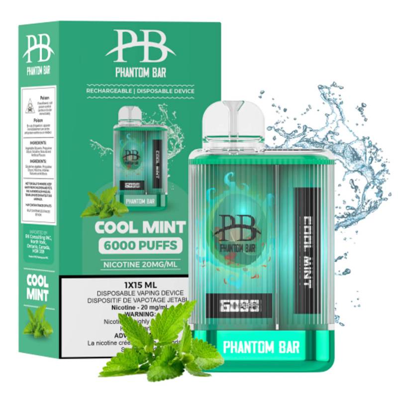 PHANTOM BAR 6000 PUFFS COOL MINT