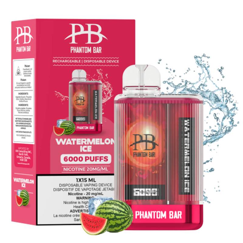 PHANTOM BAR 6000 PUFFS WATERMELON ICE