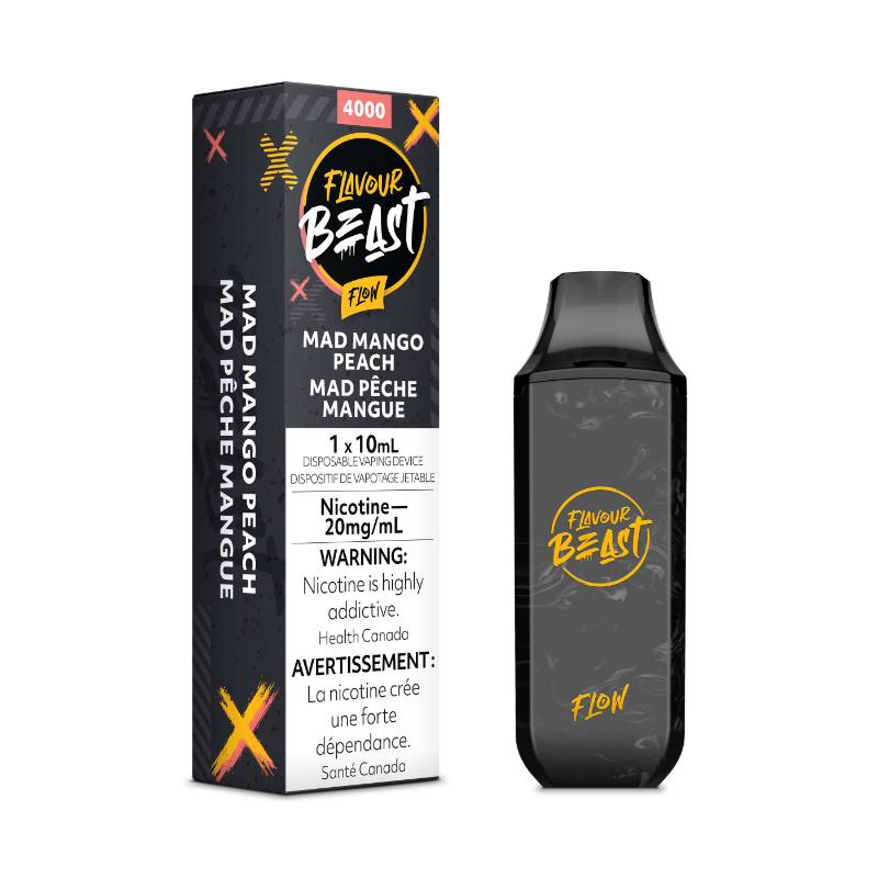 FLAVOUR BEAST 4000 PUFFS MAD MANGO PEACH