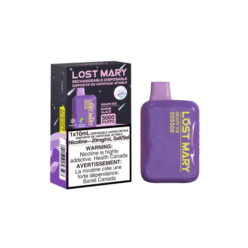 LOST MARY 5000 PUFFS GRAPE ICE