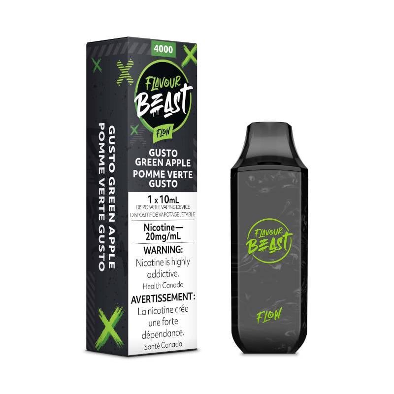 FLAVOUR BEAST 4000 PUFFS GUSTO GREEN APPLE